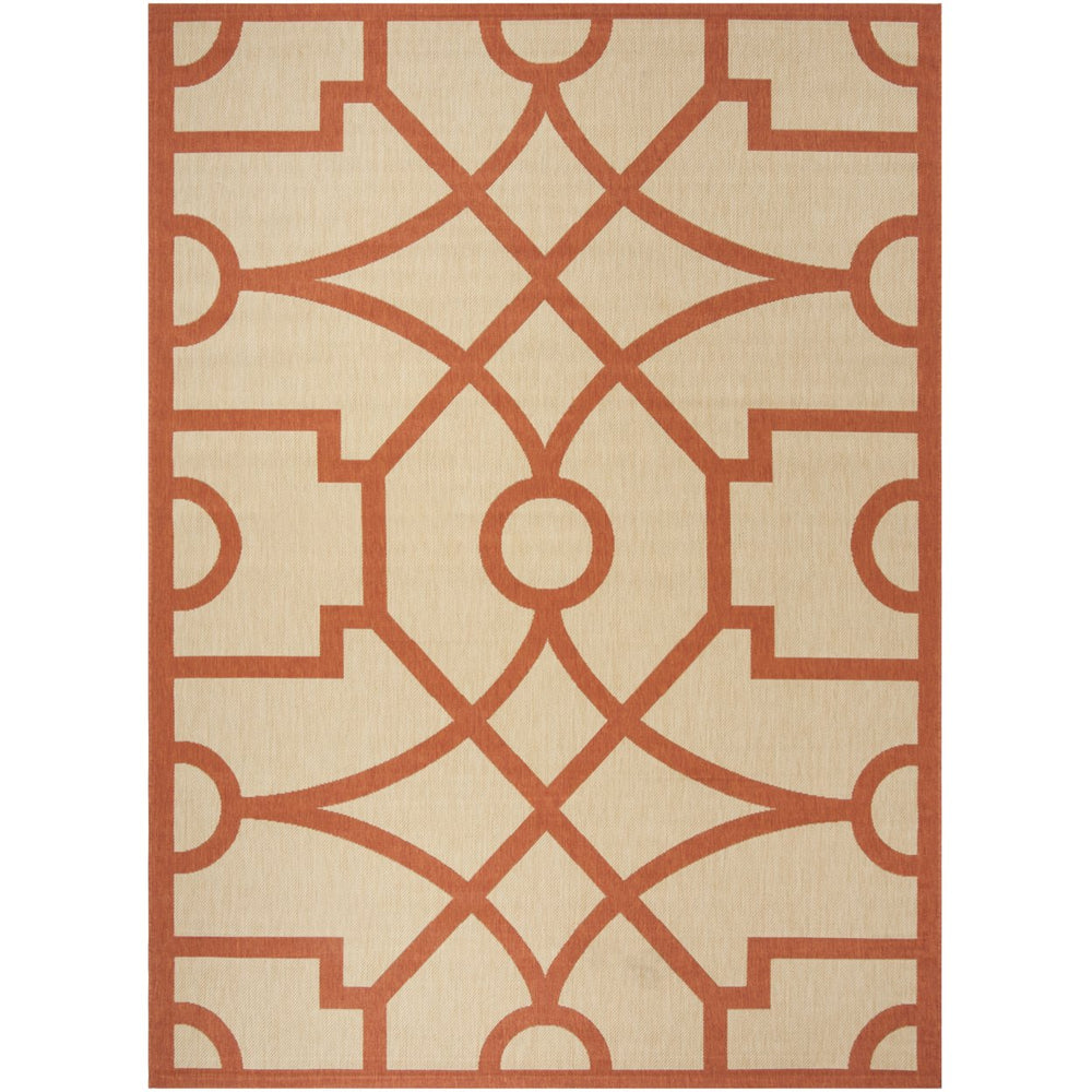 SAFAVIEH Martha Stewart MSR4121J Beige / Terracotta Rug Image 2