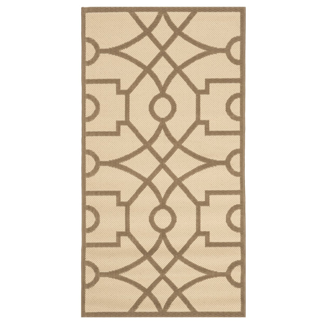 SAFAVIEH Martha Stewart MSR4121K Beige / Dark Beige Rug Image 1