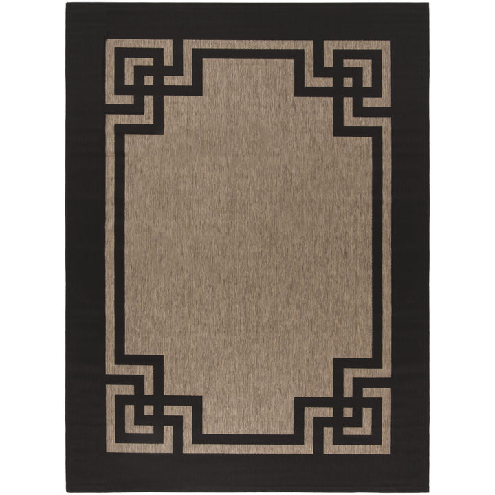 SAFAVIEH Martha Stewart MSR4122H Dark Beige / Black Rug Image 1