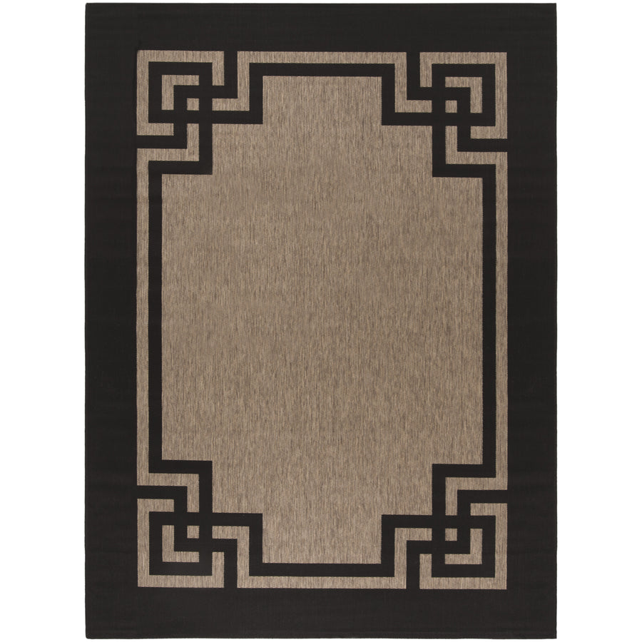 SAFAVIEH Martha Stewart MSR4122H Dark Beige / Black Rug Image 1