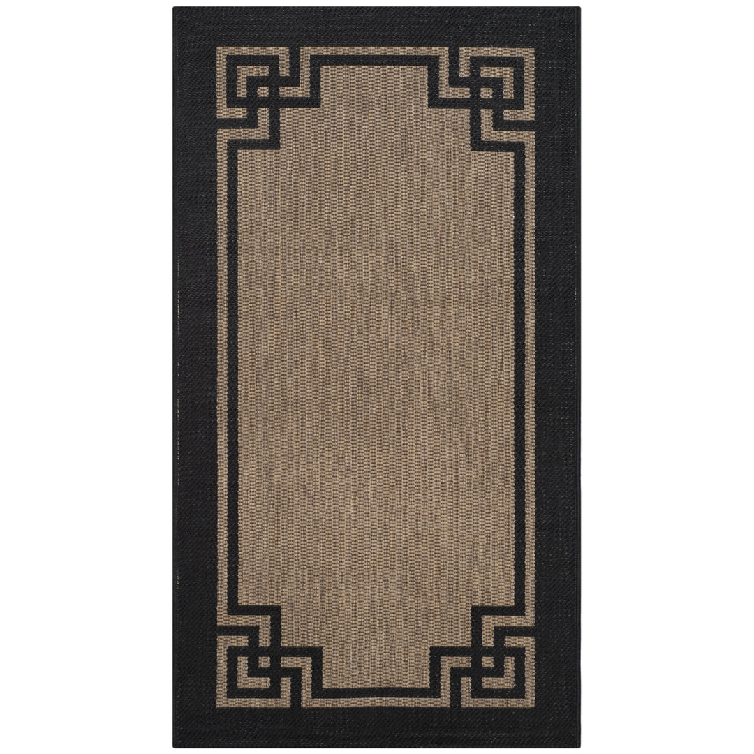 SAFAVIEH Martha Stewart MSR4122H Dark Beige / Black Rug Image 4