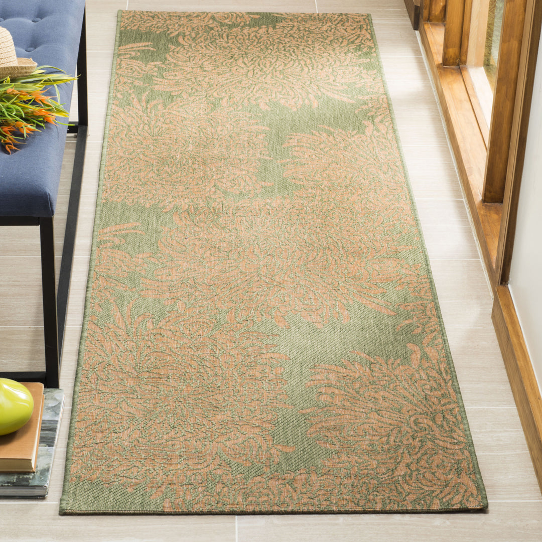 SAFAVIEH Martha Stewart MSR4125R Green / Beige Rug Image 2