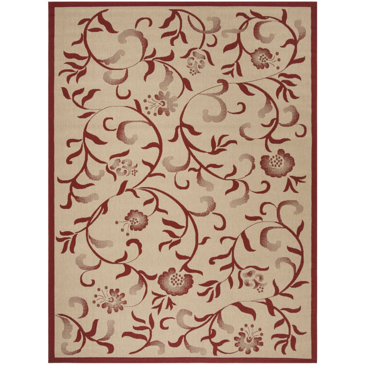 SAFAVIEH Martha Stewart MSR4251-18 Creme / Red Rug Image 1