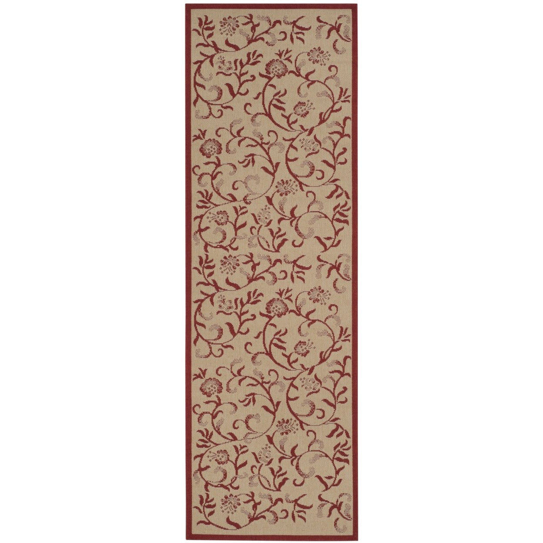 SAFAVIEH Martha Stewart MSR4251-18 Creme / Red Rug Image 3