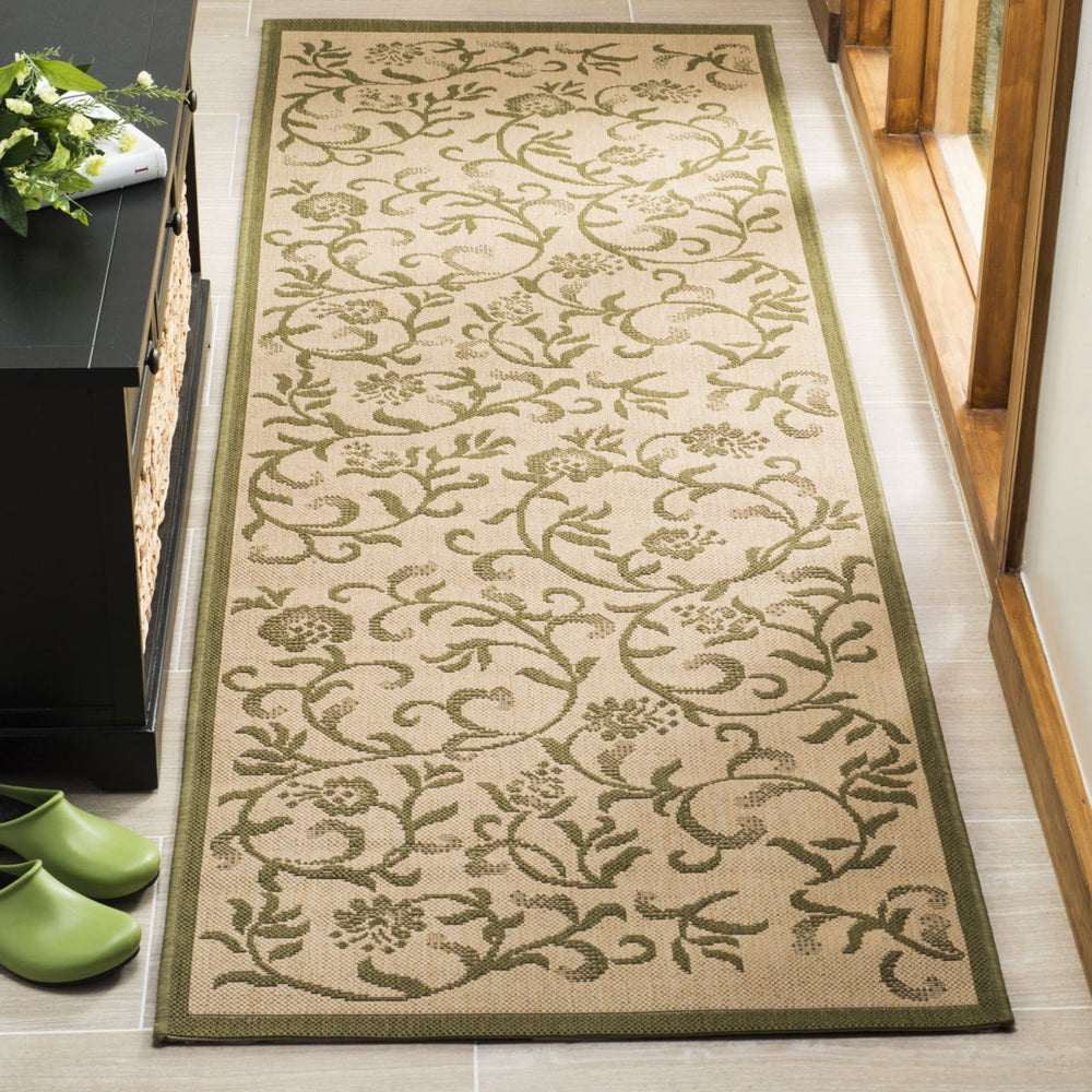 SAFAVIEH Martha Stewart MSR4251-14 Cream / Green Rug Image 2