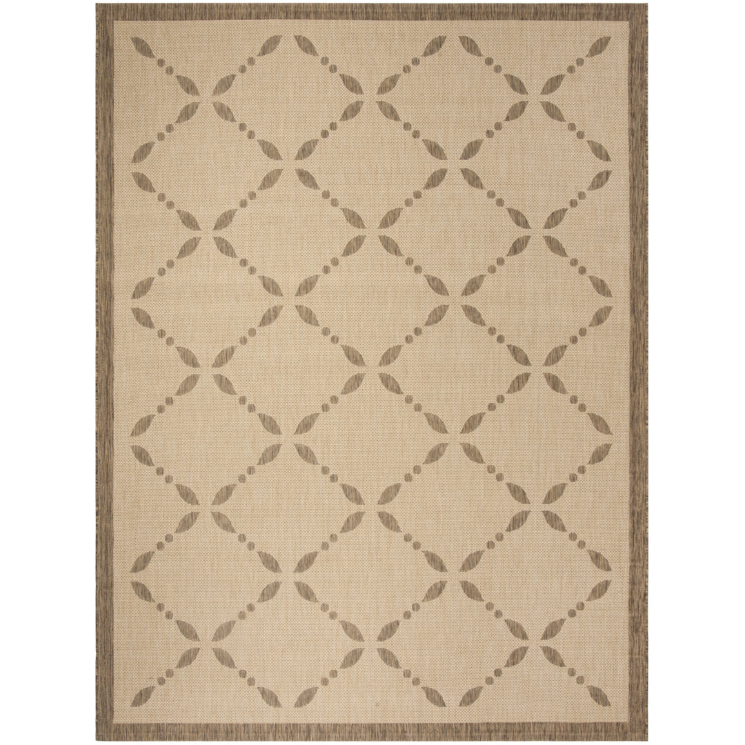 SAFAVIEH Martha Stewart MSR4252-12 Creme / Brown Rug Image 1