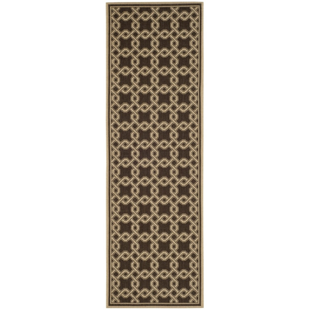 SAFAVIEH Martha Stewart MSR4253-20 Chocolate / Cream Rug Image 1