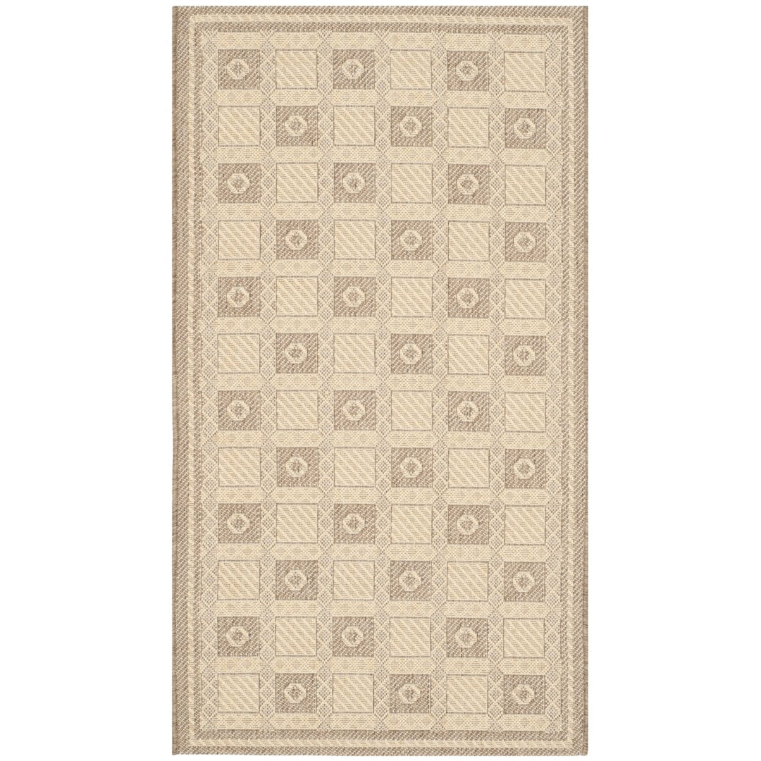 SAFAVIEH Martha Stewart MSR4254-12 Creme / Brown Rug Image 2