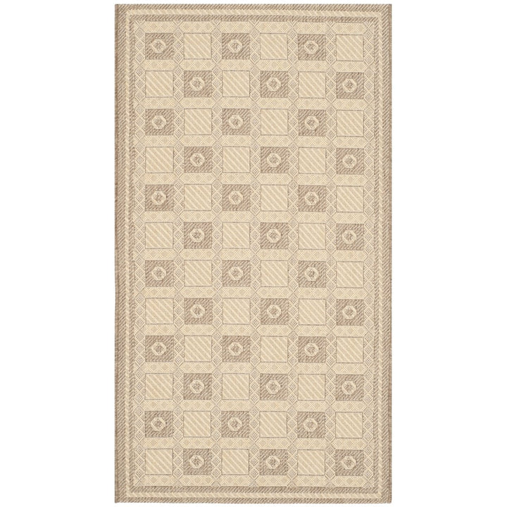 SAFAVIEH Martha Stewart MSR4254-12 Creme / Brown Rug Image 2