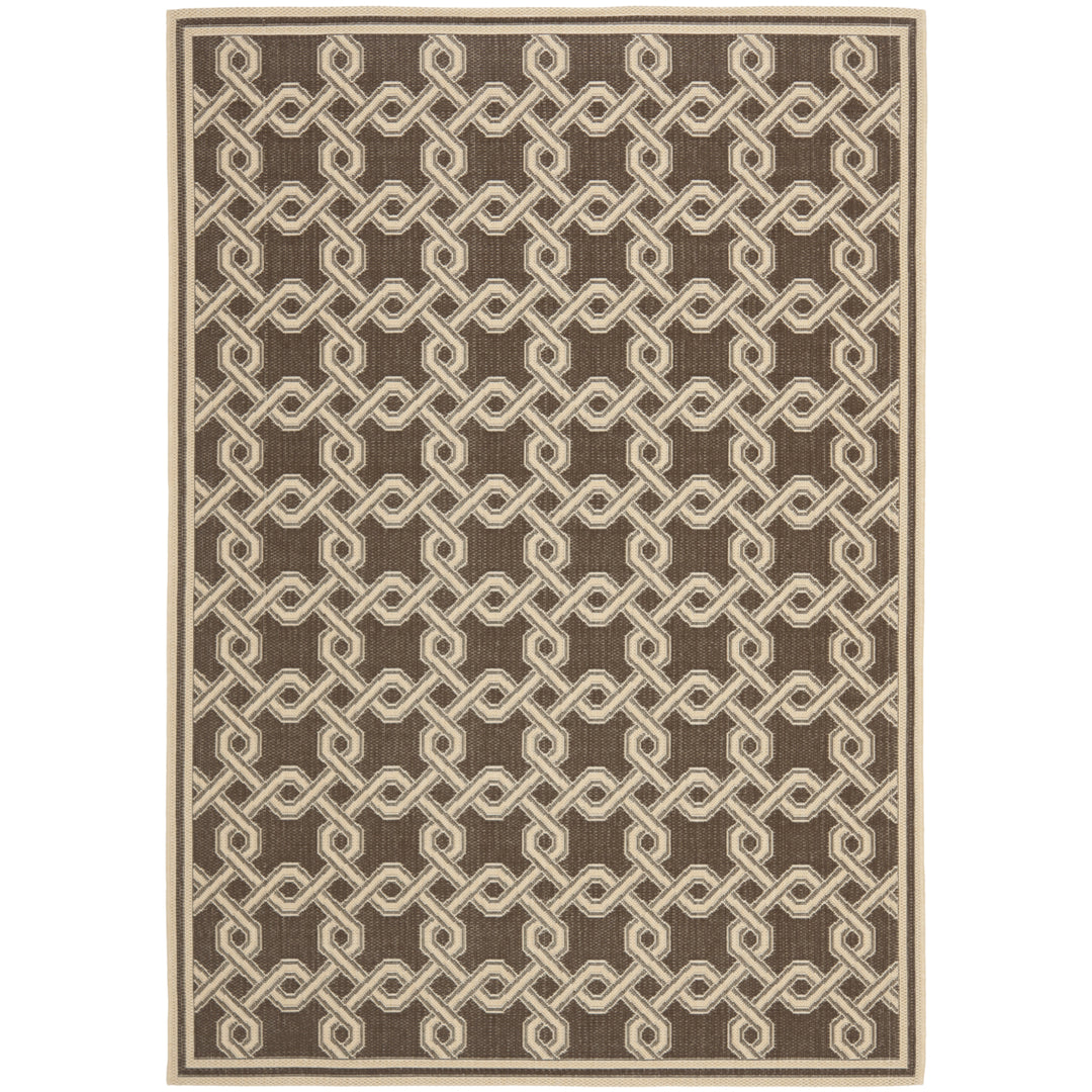 SAFAVIEH Martha Stewart MSR4253-20 Chocolate / Cream Rug Image 1