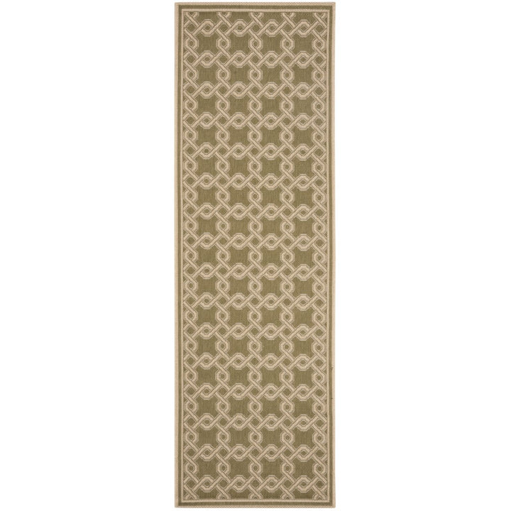 SAFAVIEH Martha Stewart MSR4253-24 Green / Creme Rug Image 3