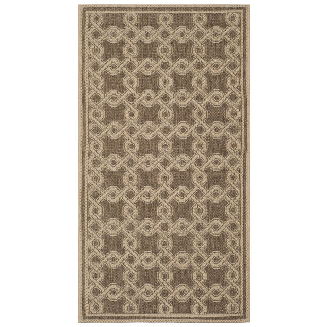 SAFAVIEH Martha Stewart MSR4253-22 Brown / Creme Rug Image 1