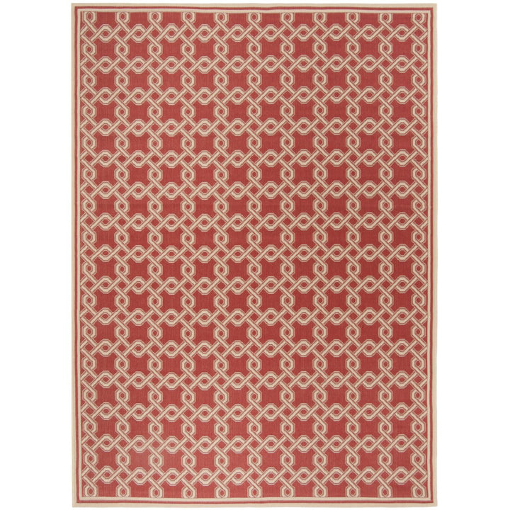 SAFAVIEH Martha Stewart MSR4253-28 Red / Creme Rug Image 1