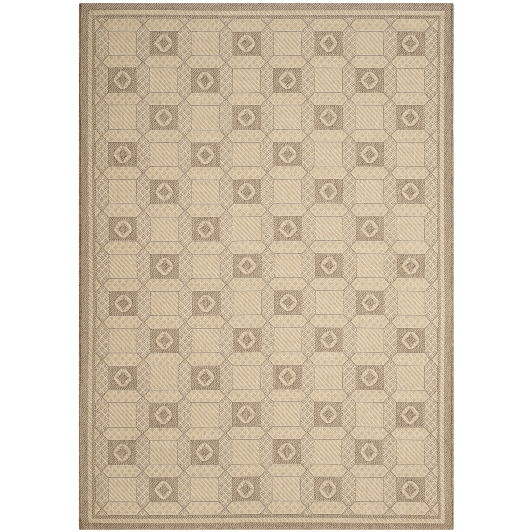 SAFAVIEH Martha Stewart MSR4254-12 Creme / Brown Rug Image 4