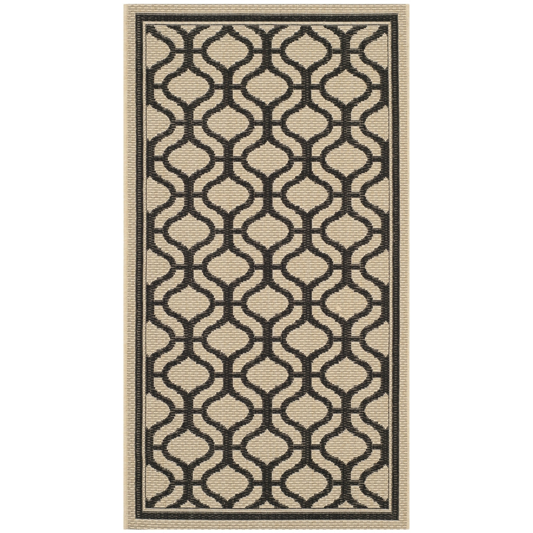 SAFAVIEH Martha Stewart MSR4255-16 Creme / Black Rug Image 1