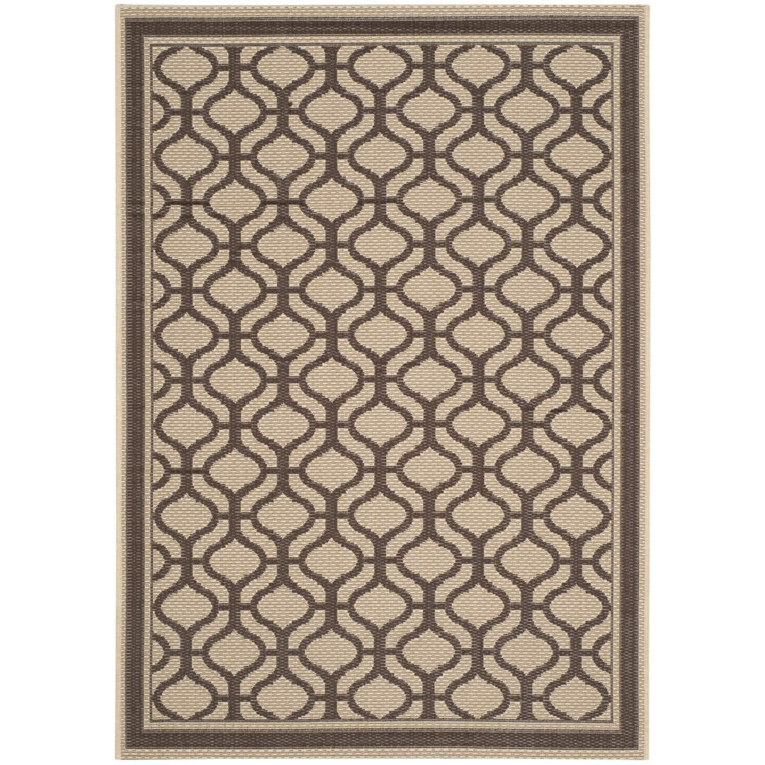 SAFAVIEH Martha Stewart MSR4255-50 Cream / Chocolate Rug Image 1