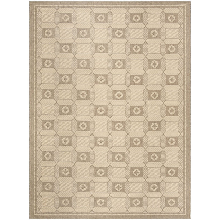 SAFAVIEH Martha Stewart MSR4254-12 Creme / Brown Rug Image 1