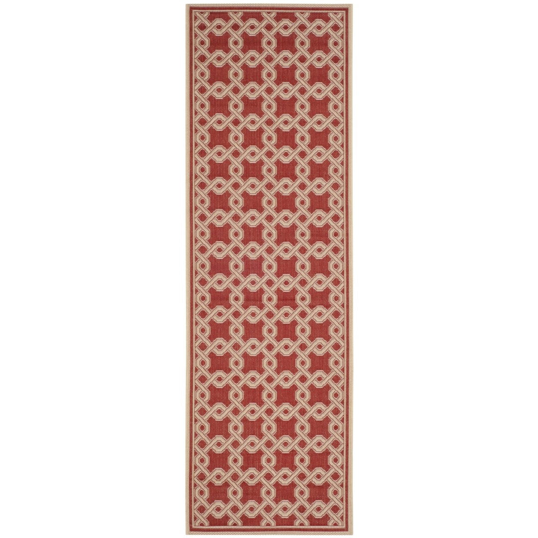 SAFAVIEH Martha Stewart MSR4253-28 Red / Creme Rug Image 3