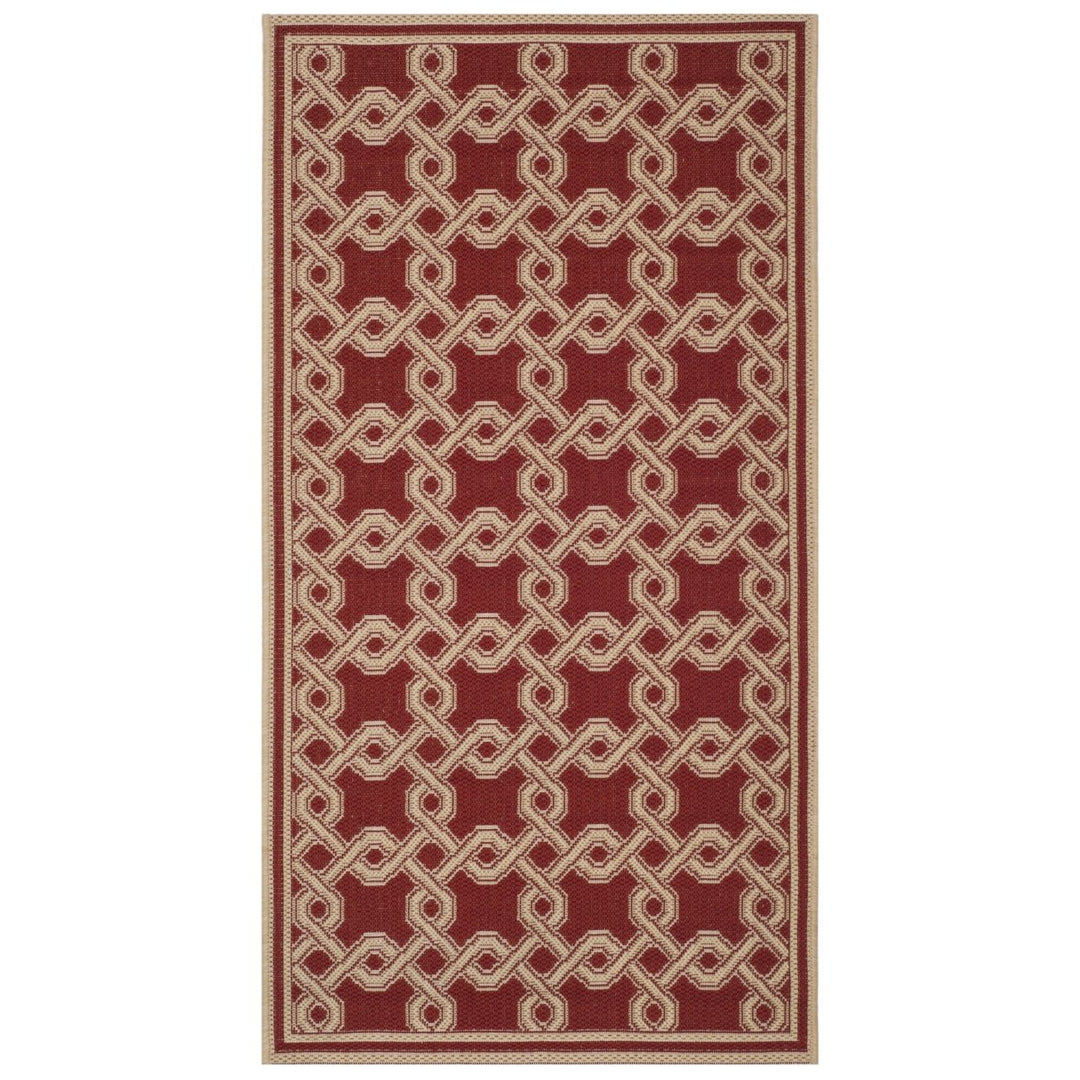 SAFAVIEH Martha Stewart MSR4253-28 Red / Creme Rug Image 5