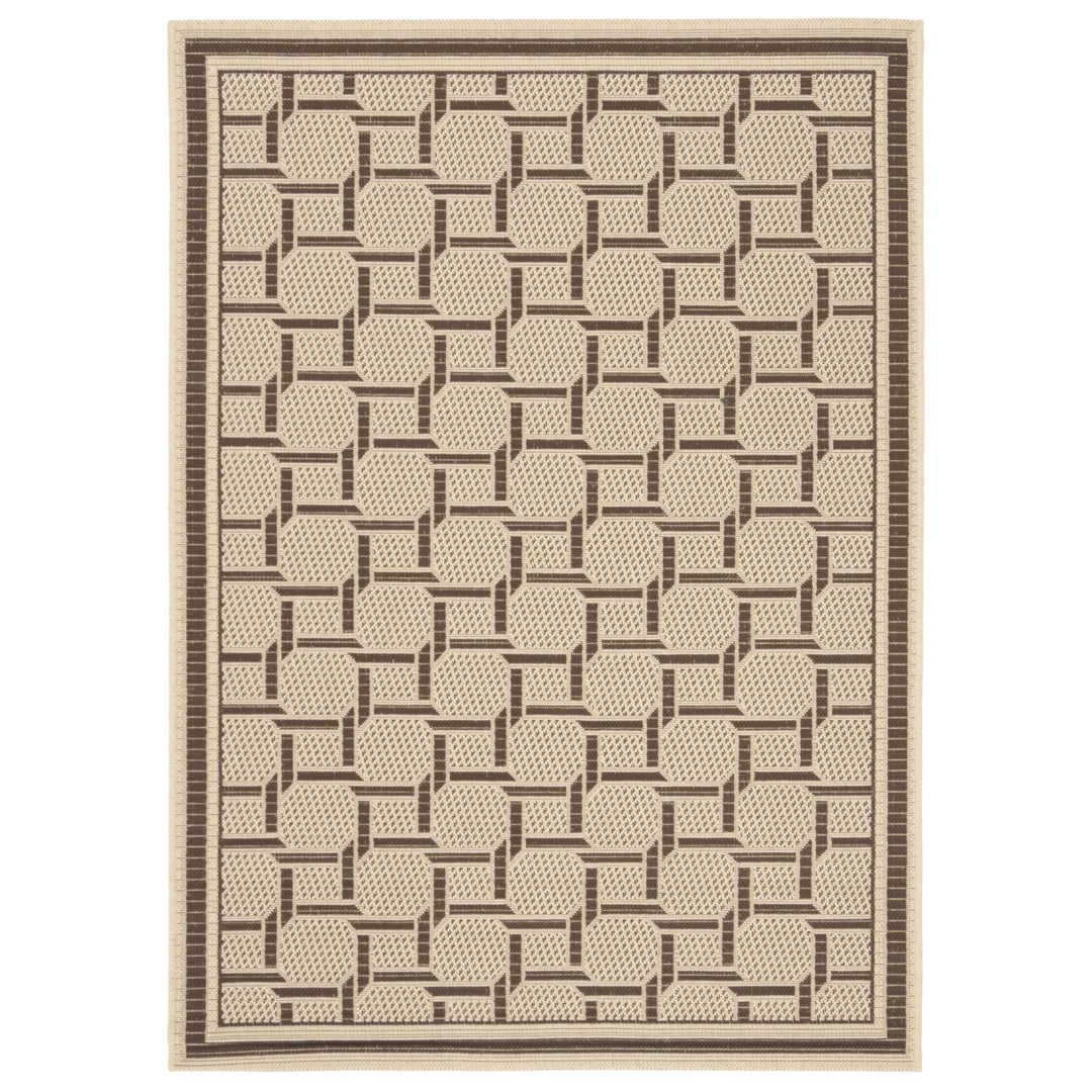 SAFAVIEH Martha Stewart MSR4258-50 Cream / Chocolate Rug Image 1