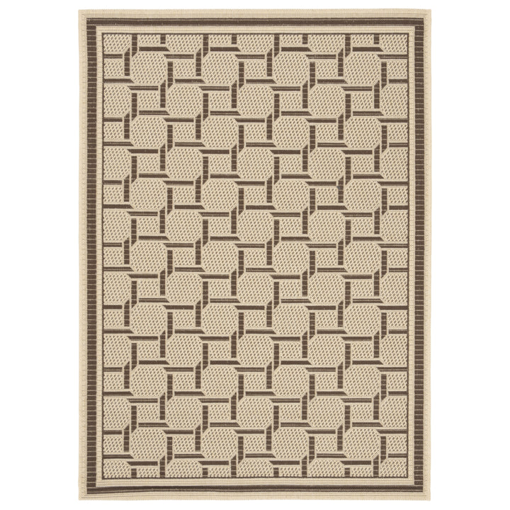 SAFAVIEH Martha Stewart MSR4258-50 Cream / Chocolate Rug Image 1