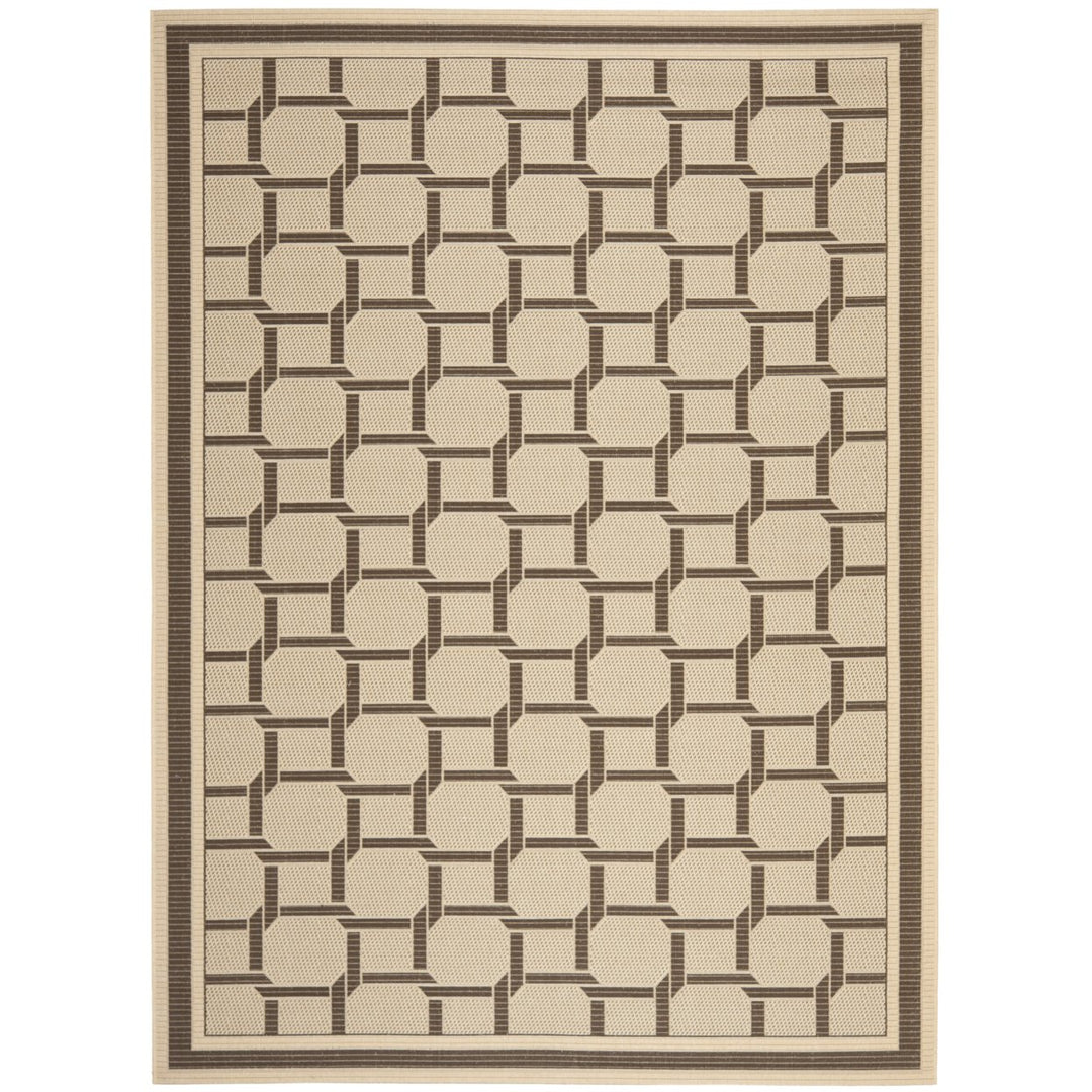 SAFAVIEH Martha Stewart MSR4258-50 Cream / Chocolate Rug Image 1