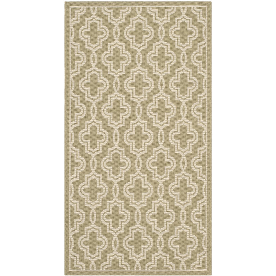 SAFAVIEH Martha Stewart MSR4274-244 Green / Beige Rug Image 6