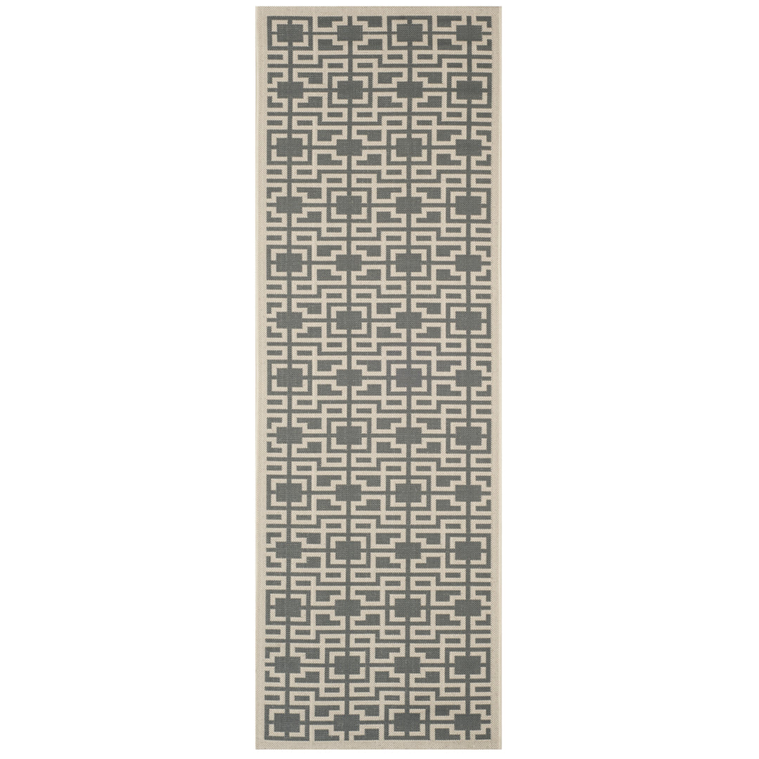 SAFAVIEH MSR4281-246 Martha Stewart Anthracite / Beige Image 1