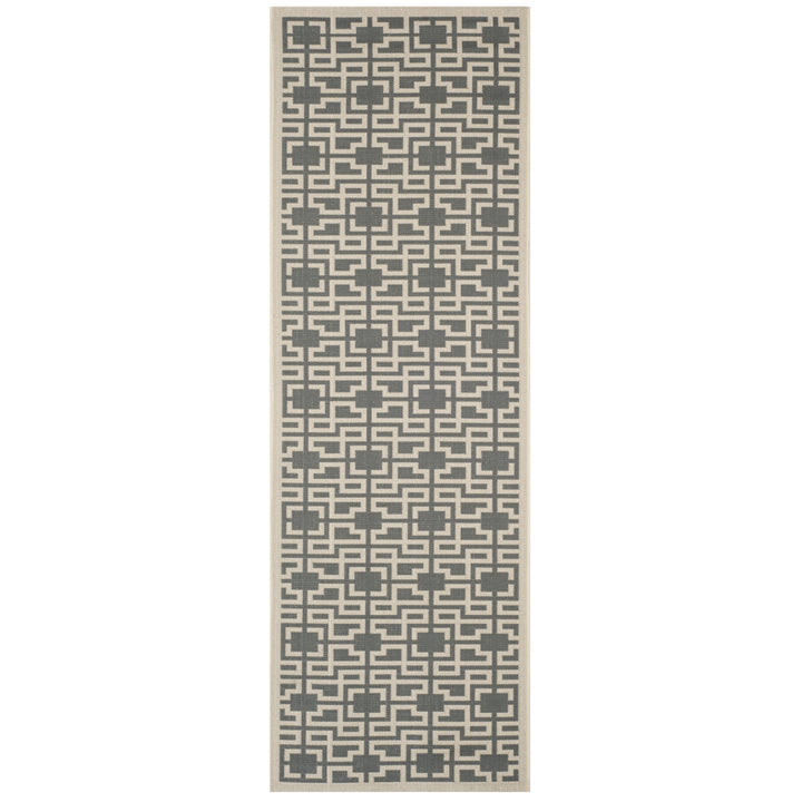 SAFAVIEH MSR4281-246 Martha Stewart Anthracite / Beige Image 1