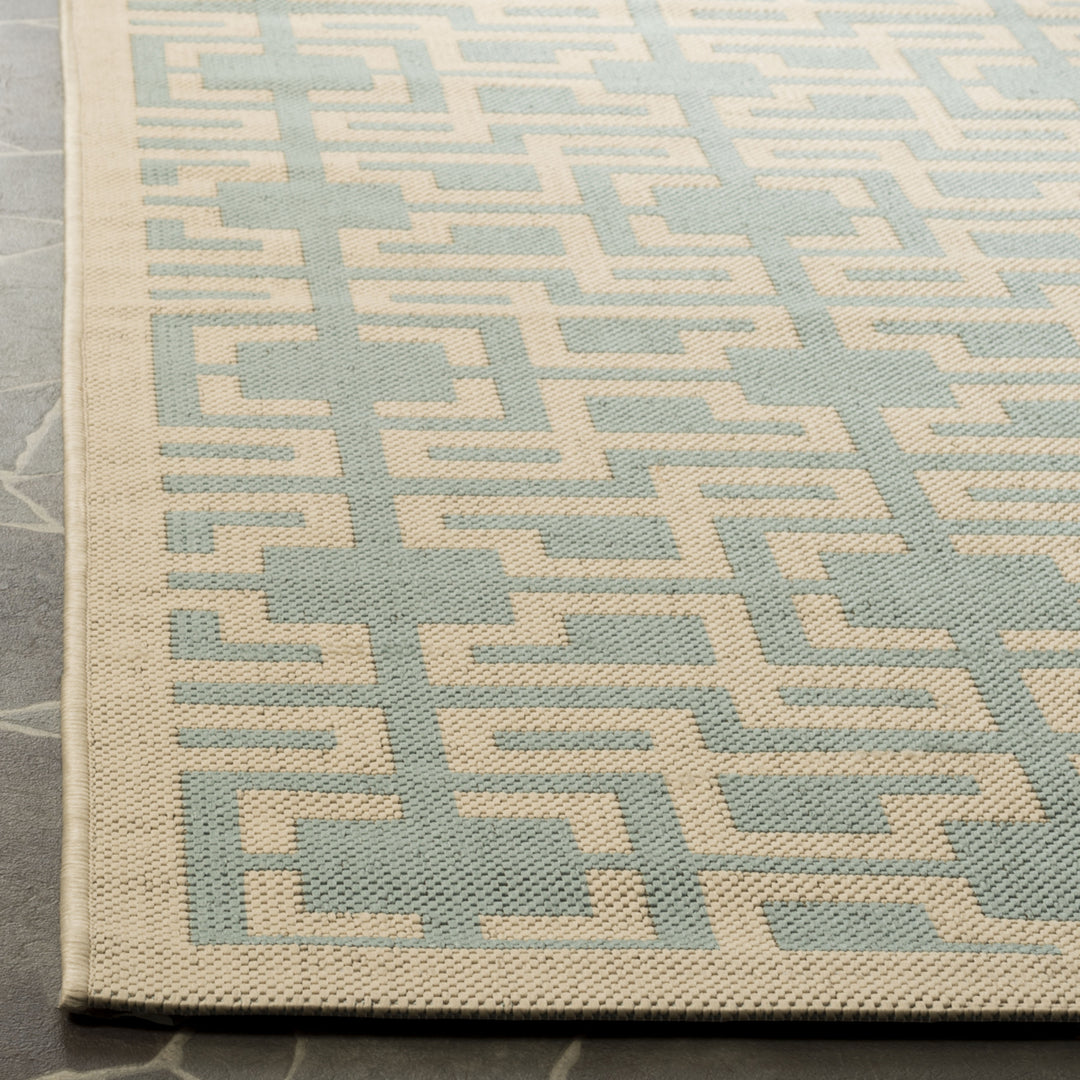 SAFAVIEH Martha Stewart MSR4281-223 Beige / Aqua Rug Image 4