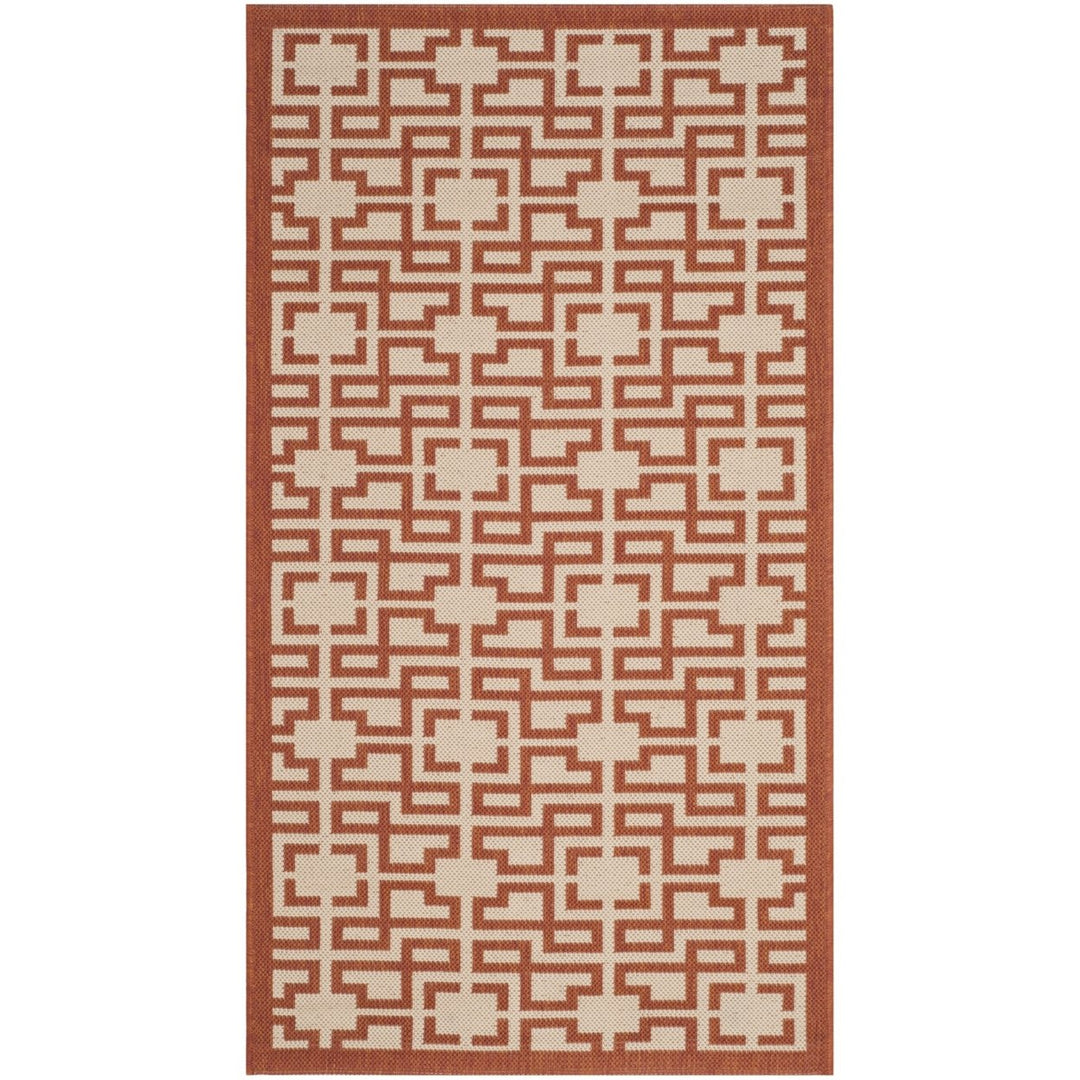 SAFAVIEH Martha Stewart MSR4281-231 Beige /Terracotta Rug Image 5