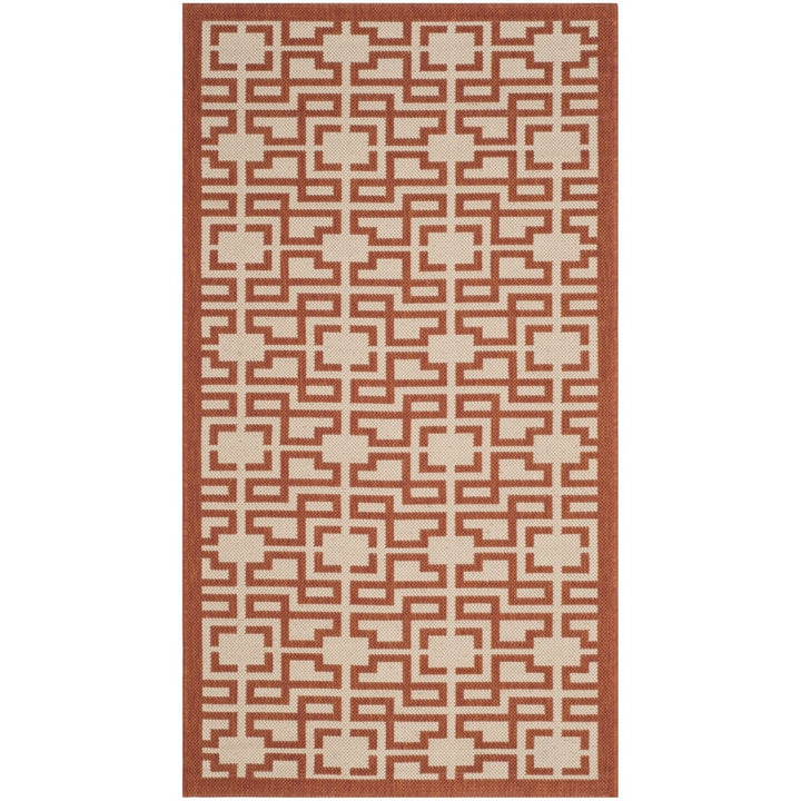 SAFAVIEH Martha Stewart MSR4281-231 Beige /Terracotta Rug Image 5