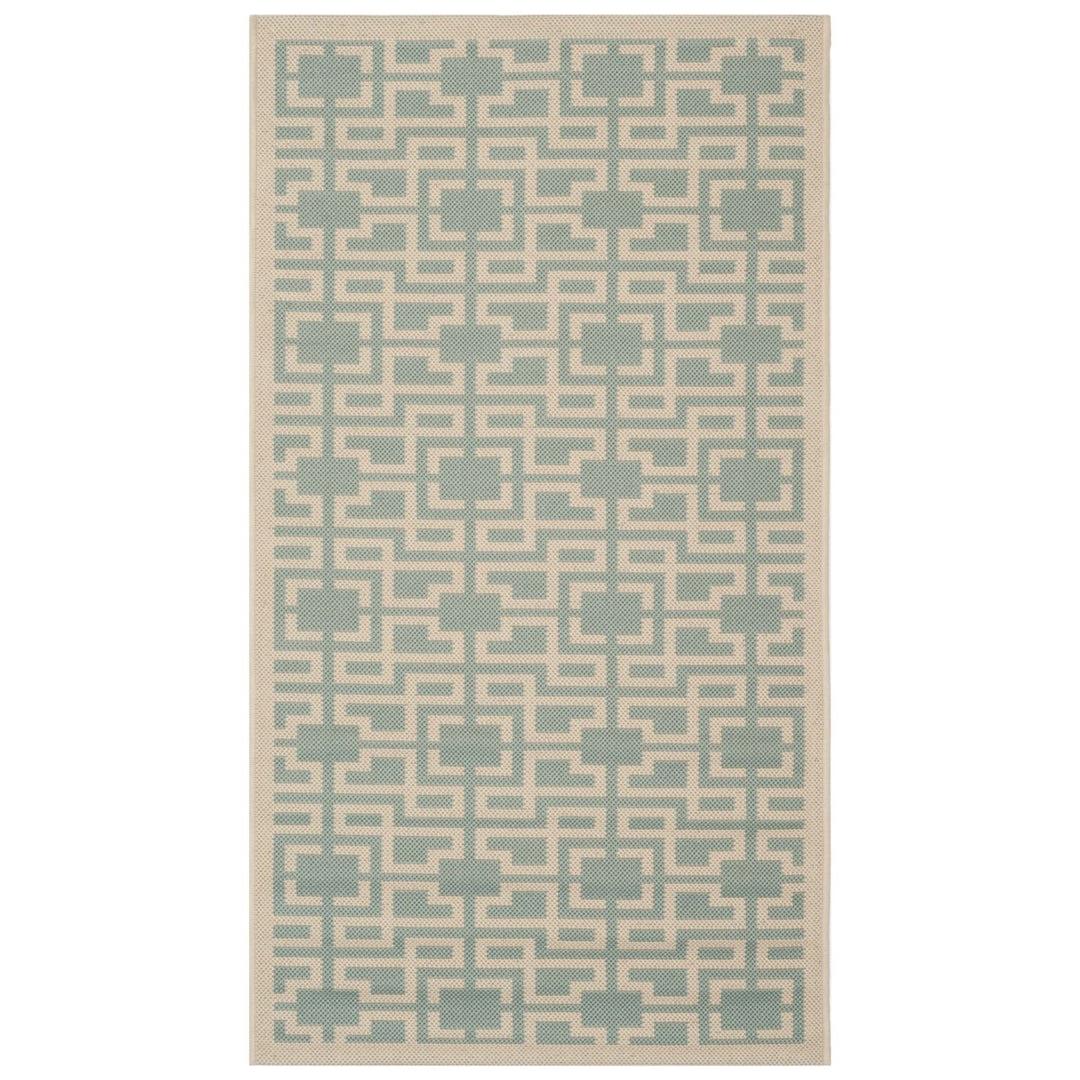 SAFAVIEH Martha Stewart MSR4281-223 Beige / Aqua Rug Image 5