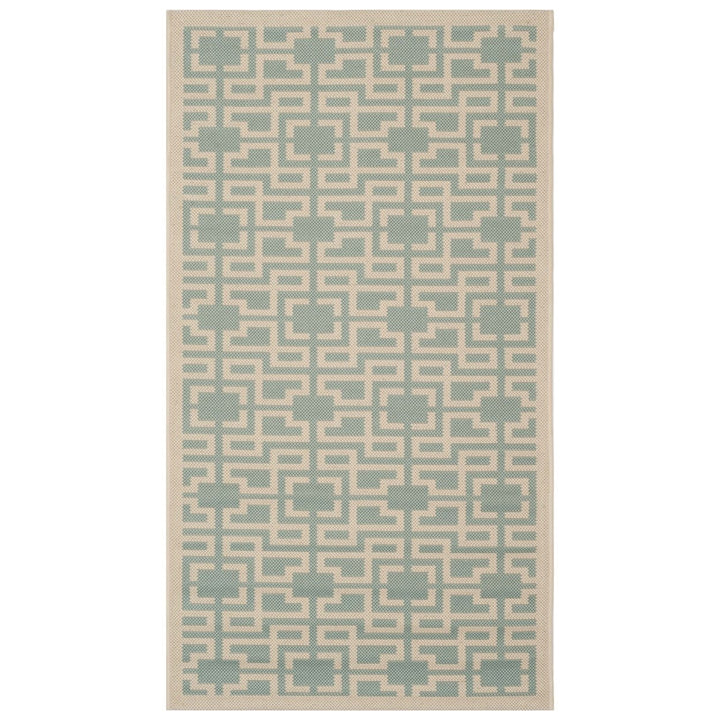 SAFAVIEH Martha Stewart MSR4281-223 Beige / Aqua Rug Image 5