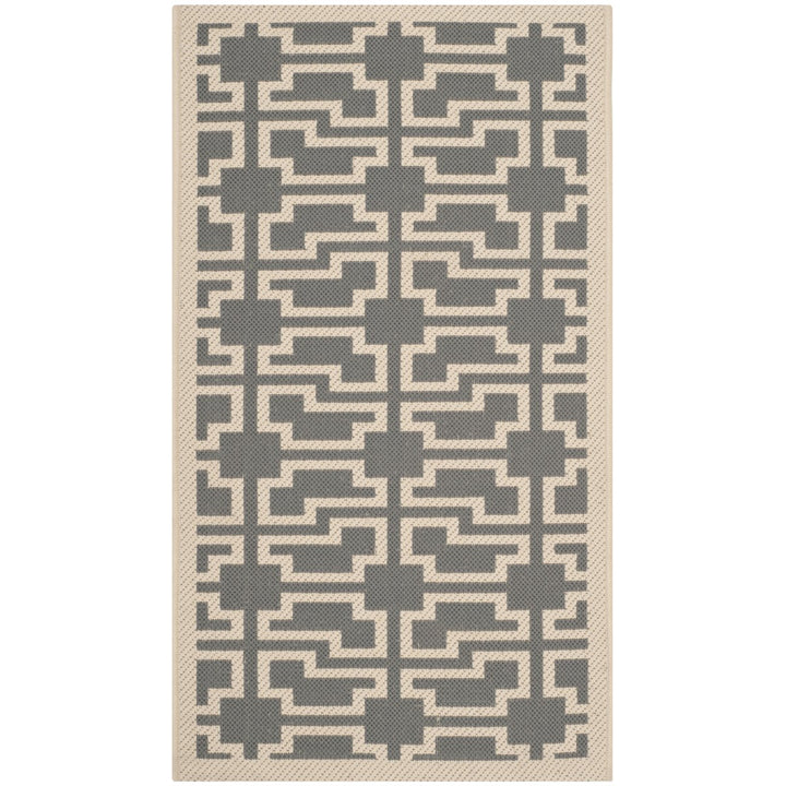 SAFAVIEH MSR4281-246 Martha Stewart Anthracite / Beige Image 1