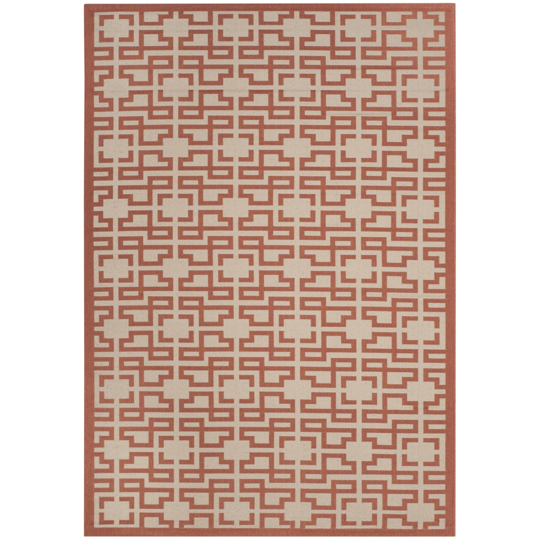 SAFAVIEH Martha Stewart MSR4281-231 Beige /Terracotta Rug Image 6