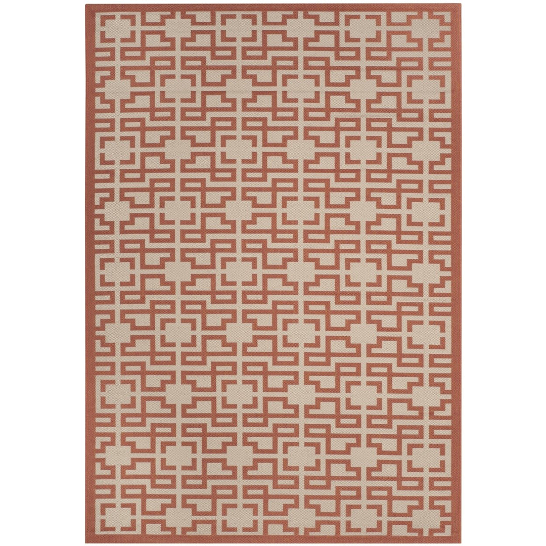 SAFAVIEH Martha Stewart MSR4281-231 Beige /Terracotta Rug Image 1