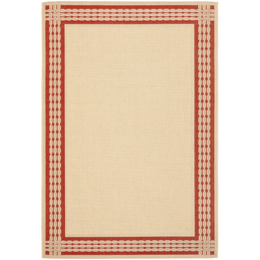 SAFAVIEH Martha Stewart MSR4291-18 Natural / Red Rug Image 1