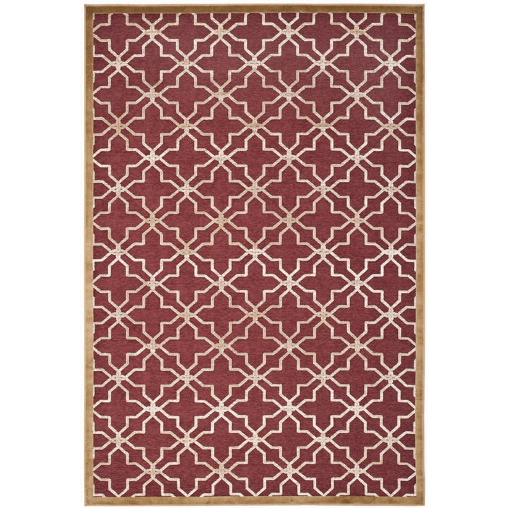 SAFAVIEH Martha Stewart MSR4424A Red / Ivory Rug Image 2