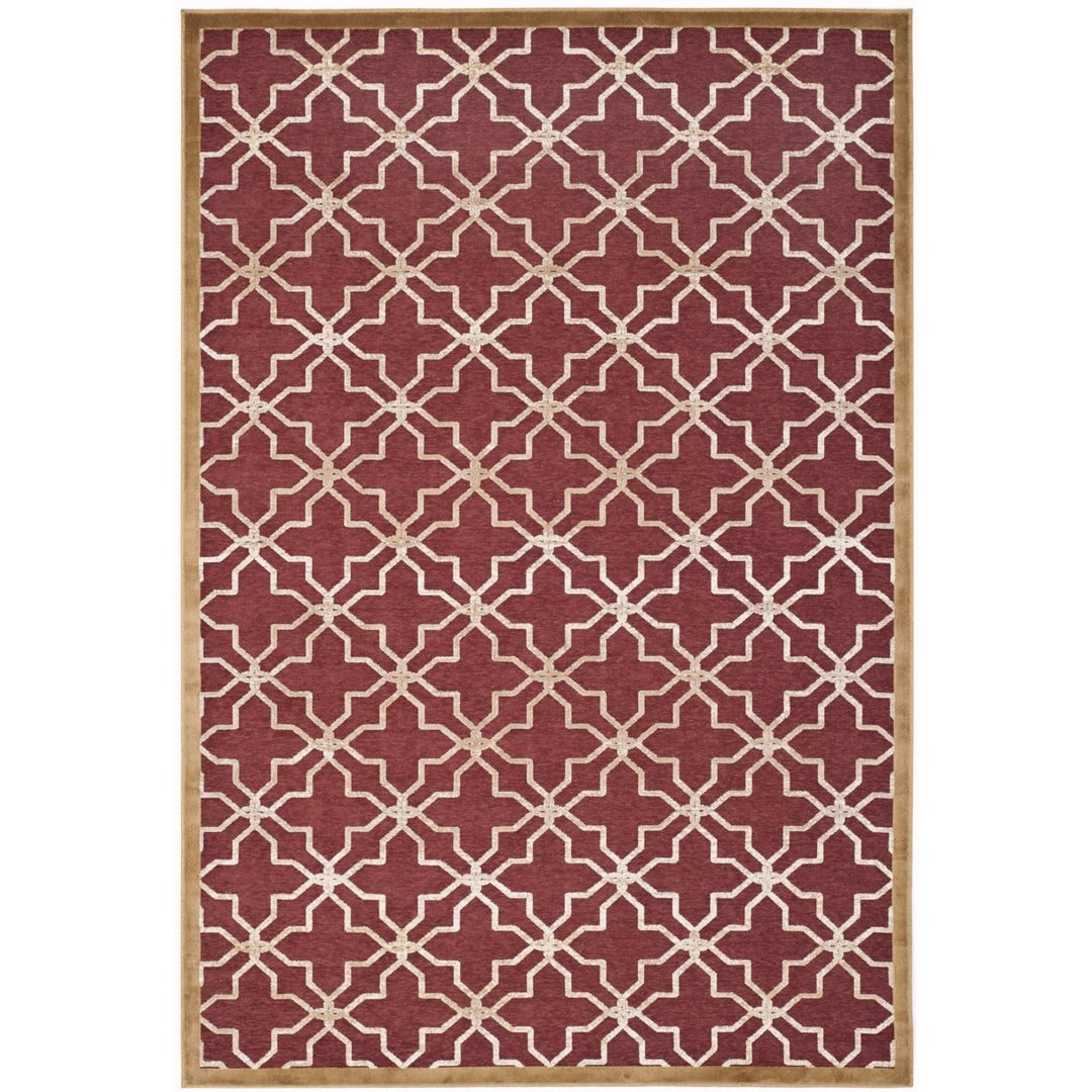 SAFAVIEH Martha Stewart MSR4424A Red / Ivory Rug Image 1