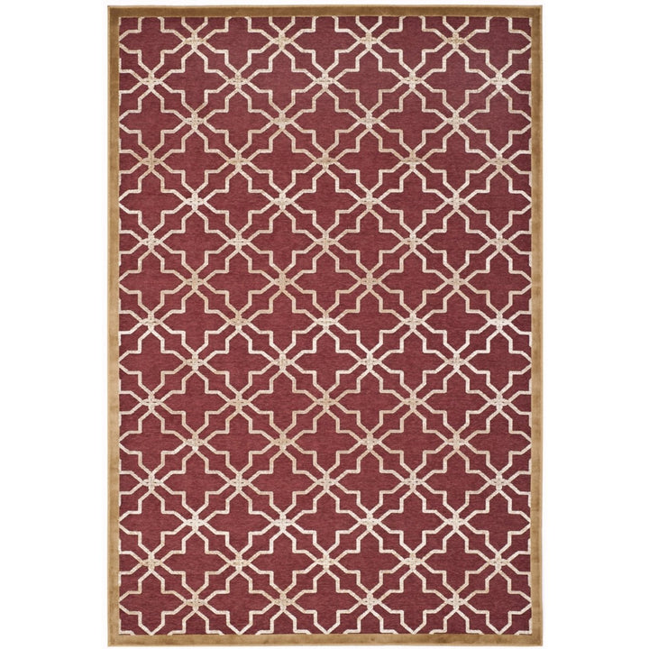 SAFAVIEH Martha Stewart MSR4424A Red / Ivory Rug Image 1