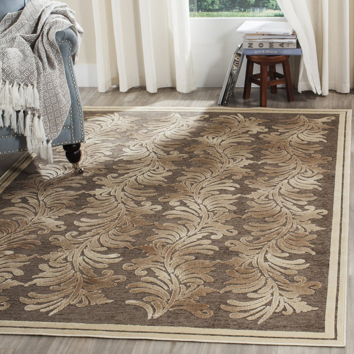 SAFAVIEH Martha Stewart MSR4448D Handmade Brown Rug Image 1