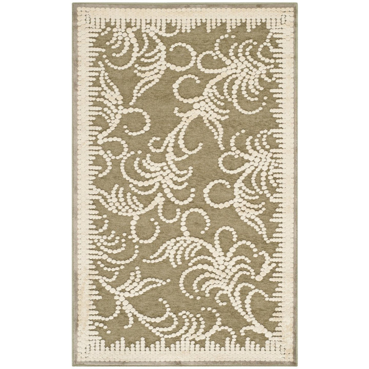 SAFAVIEH Martha Stewart MSR4449A Green / Ivory Rug Image 1