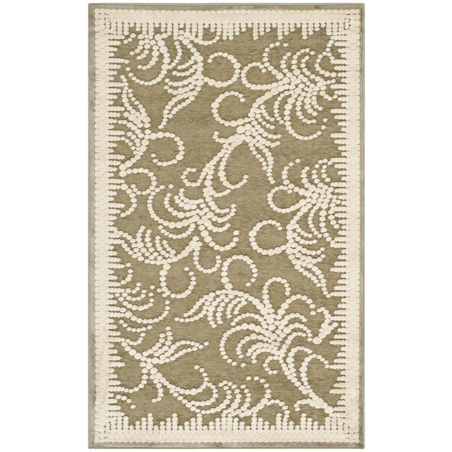 SAFAVIEH Martha Stewart MSR4449A Green / Ivory Rug Image 1