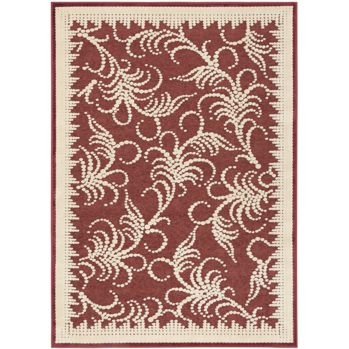 SAFAVIEH Martha Stewart MSR4449C Handmade Red /Ivory Rug Image 2