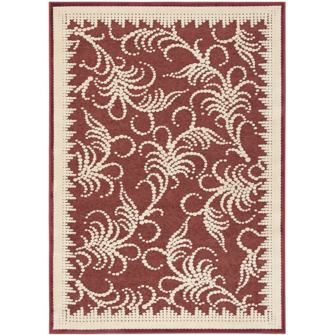 SAFAVIEH Martha Stewart MSR4449C Handmade Red /Ivory Rug Image 1