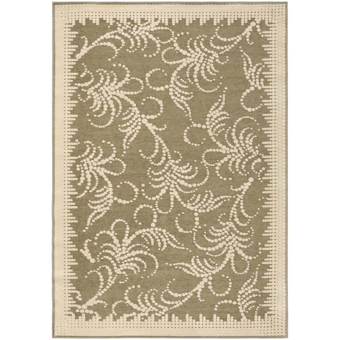 SAFAVIEH Martha Stewart MSR4449A Green / Ivory Rug Image 4