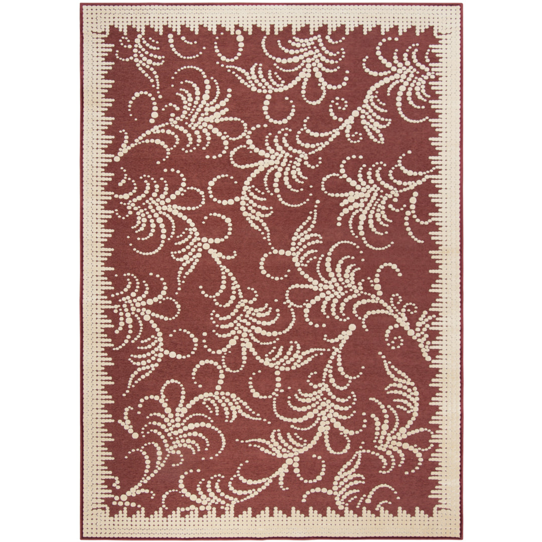 SAFAVIEH Martha Stewart MSR4449C Handmade Red /Ivory Rug Image 3