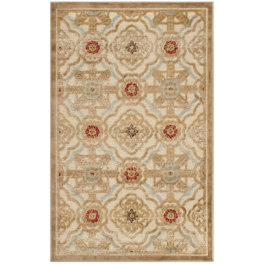 SAFAVIEH Martha Stewart MSR4459-1642 Taupe / Cream Rug Image 1