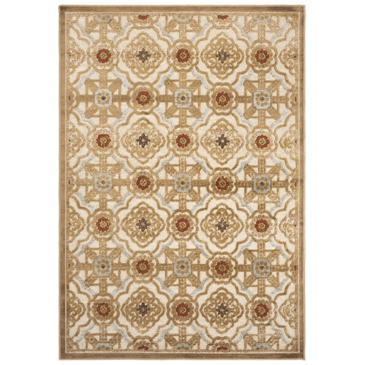 SAFAVIEH Martha Stewart MSR4459-1642 Taupe / Cream Rug Image 3